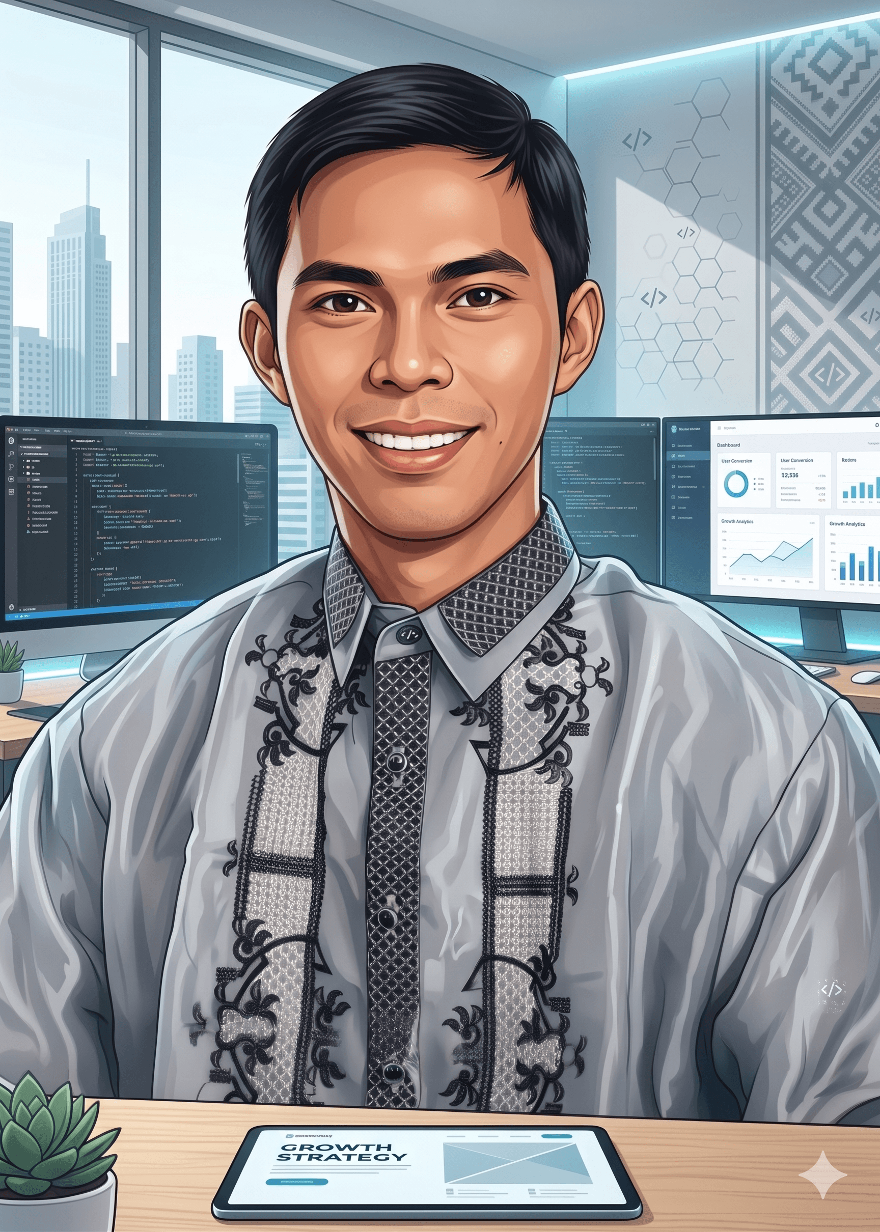 Freelance website developer profile